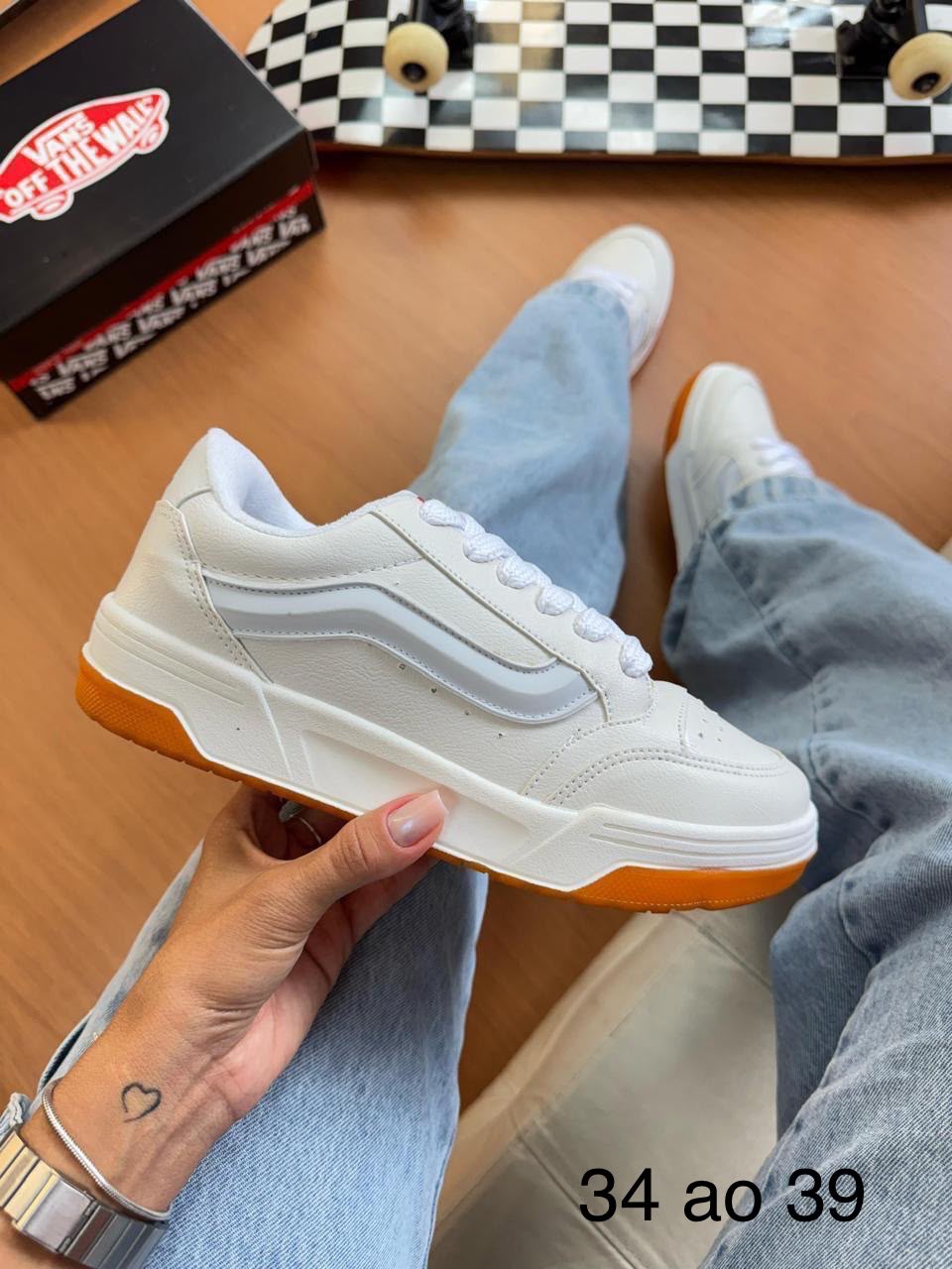TÊNIS VANS HYLANE CINZA CLARO