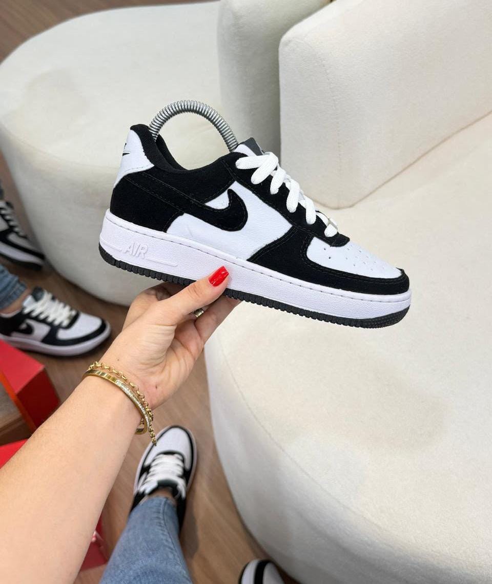 TENIS AIR FOCE PRETO COM BRANCO